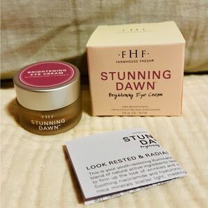 Farmhouse Fresh Stunning Dawn Brightening Eye Cream - Cream and Pink